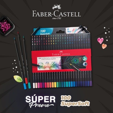 Ecolapices de Color SuperSoft Faber Castell x100