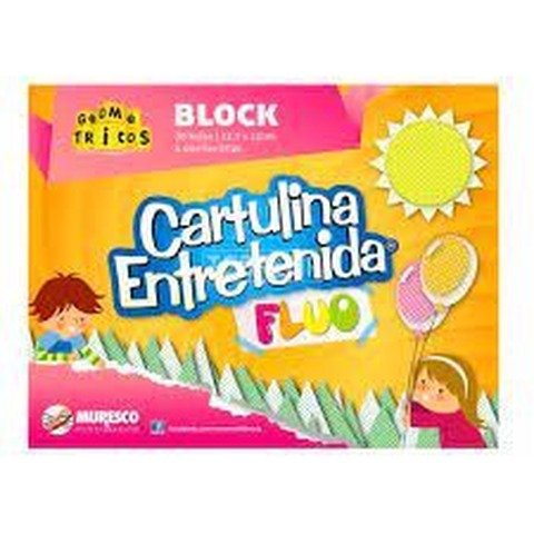 Block Nº5 Cartulina Entretenia Fluo Muresco 