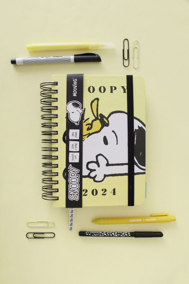 Agenda Mooving Snoopy - Papel Tec