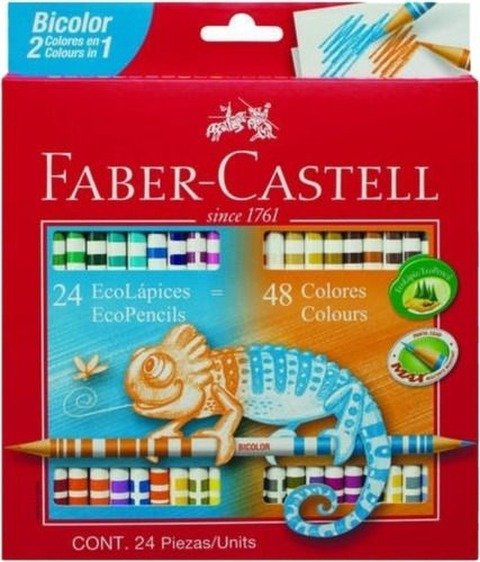 Lápices Bicolor Faber Castel x24