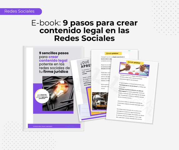 E-book: 9 pasos para crear contenido en las Redes Sociales de tu firma jurídica