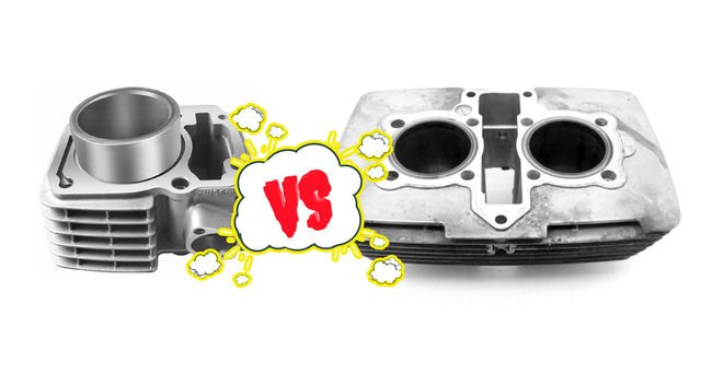 Motor de un cilindro vs motor de dos cilindros