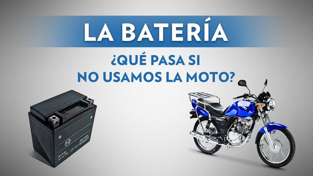 ¿Qué pasa con la batería si no usamos la moto?