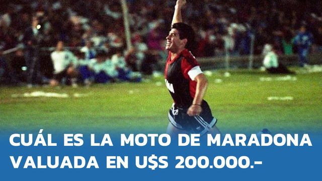 Cuál es la moto de Maradona valuada en U$S 200.000.-