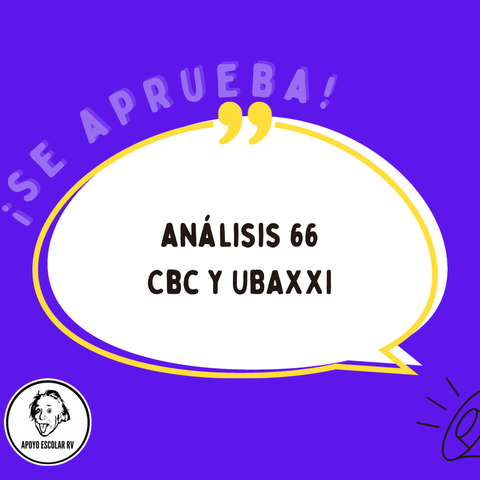 Análisis matemático 66 (ingeniería o exactas), CBC Y UBA XXI