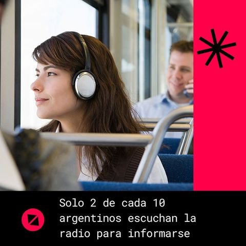Solo 2 de cada 10 argentinos escuchan la radio para informarse