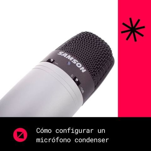 Cómo configurar un micrófono condenser