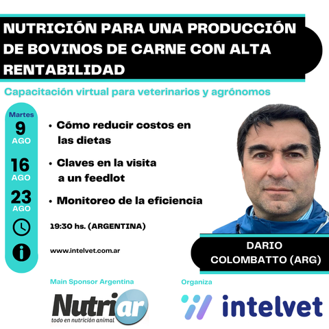 Capacitación en Nutrición para una Producción de Bovinos de Carne con alta Rentabilidad a cargo de Darío Colombatto